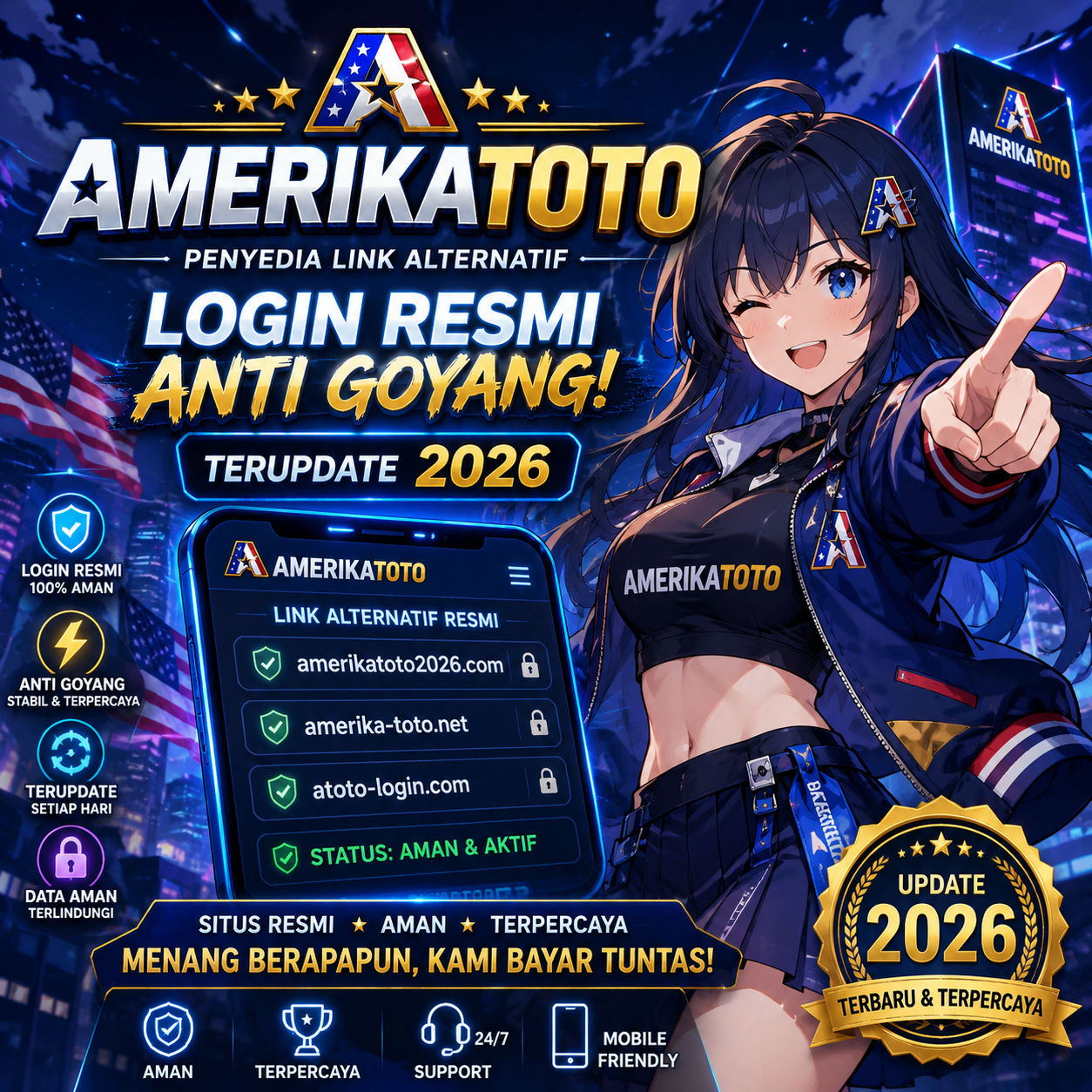 AMERIKATOTO - Link Alternatif Digital Anti Goyang Terupdate & Terbaru 2026